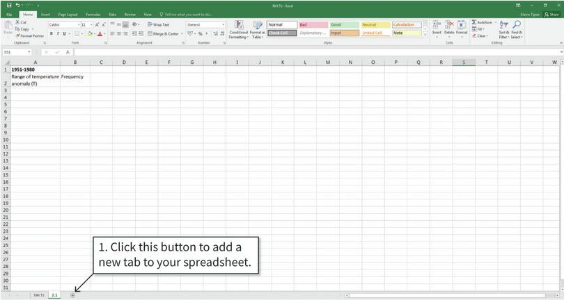 Create a table
: How to create a frequency table in Excel.
