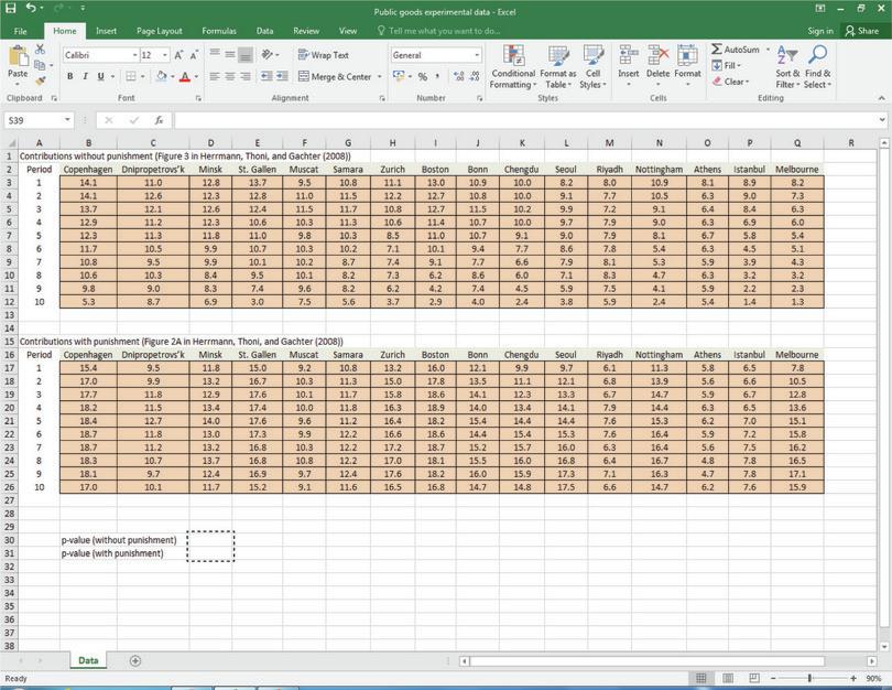 How to use Excel’s T.TEST function.
