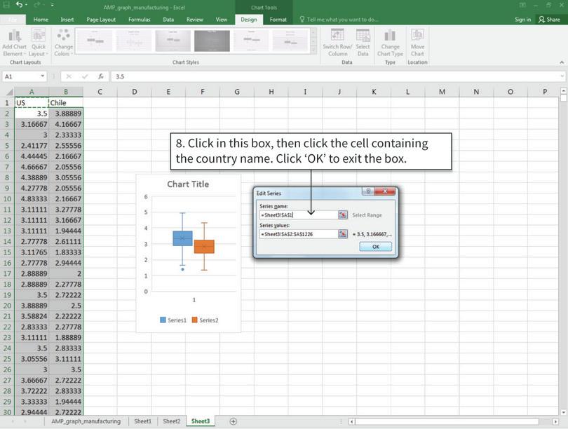 Change the legend entries
: After changing the name of the data series, the label in the legend will change.
