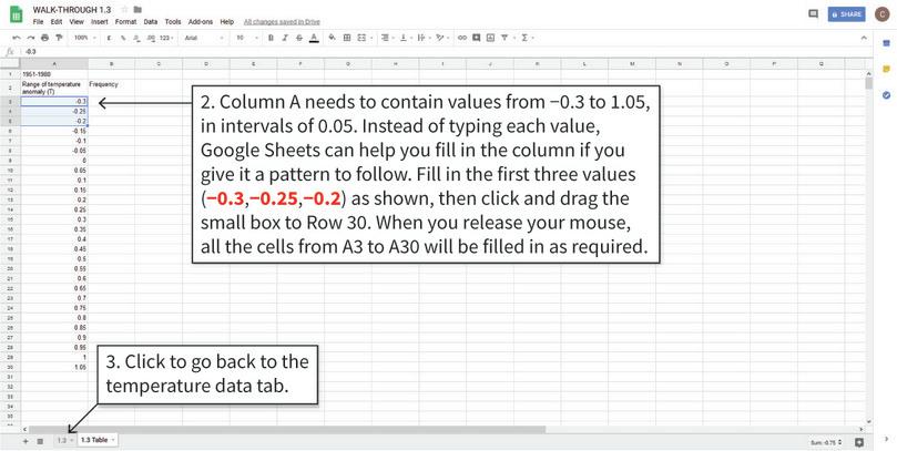 Create a table
: After step 2, your table will look like Figure 1.5.
