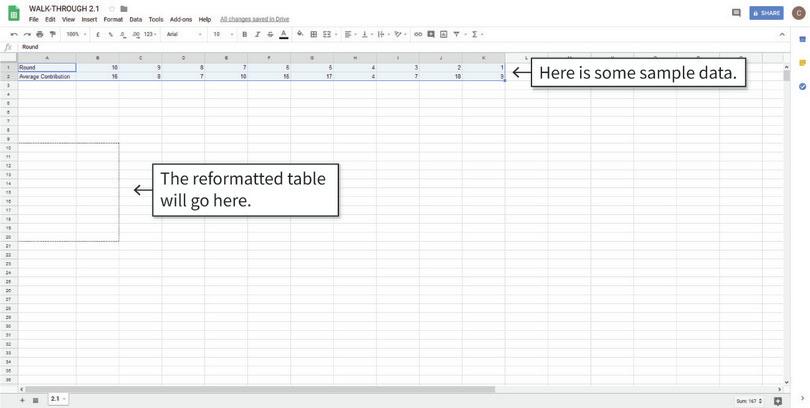 How to reformat a table.
