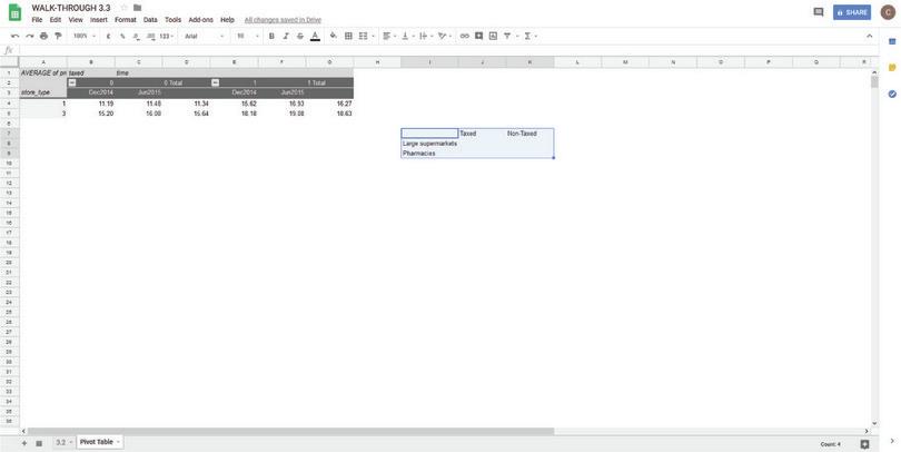How to make a column chart to compare two groups.
