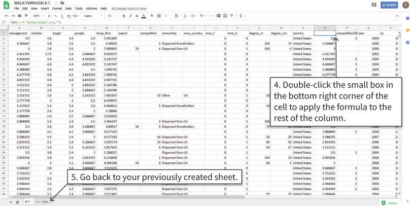 Apply the formula to the remaining cells
: After step 5, the data is ready to put in a frequency table.
