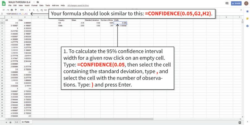 How to create confidence intervals and add them to a chart.
