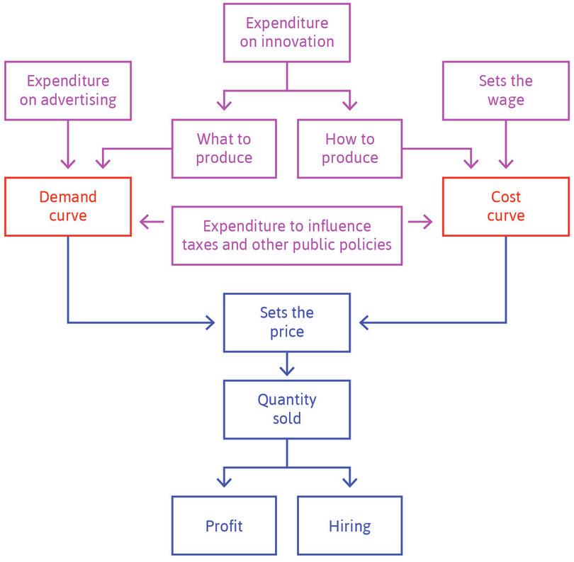 Decision-making process of a firm.
