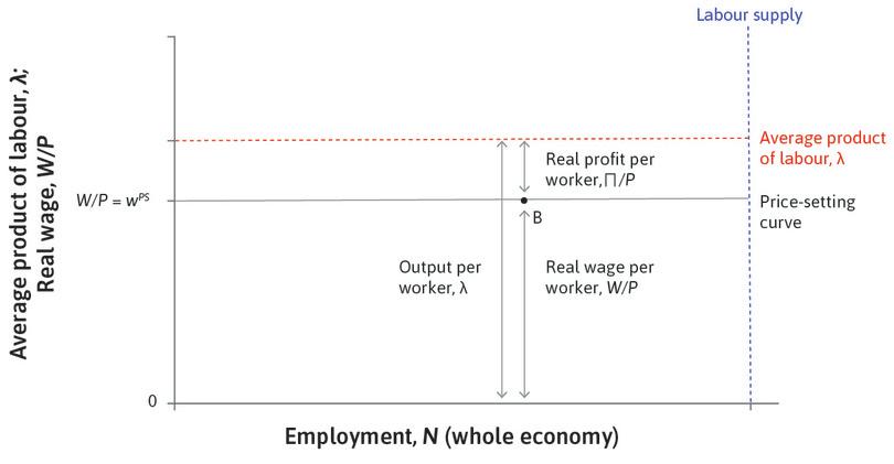 The price-setting curve.
