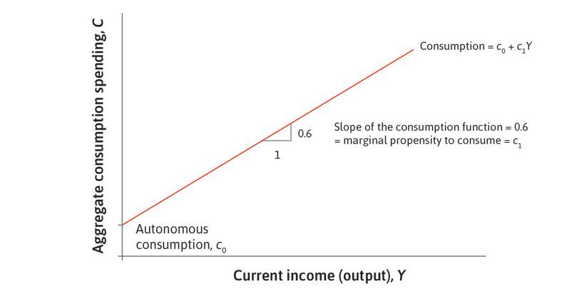 The aggregate consumption function.
