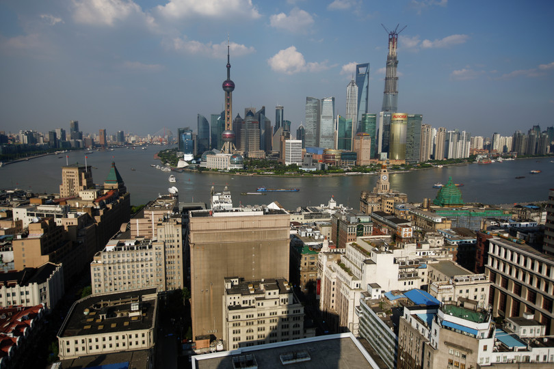 <span class='tighten-10'>A general view of Shanghai’s financial district of Pudong, 2013</span>