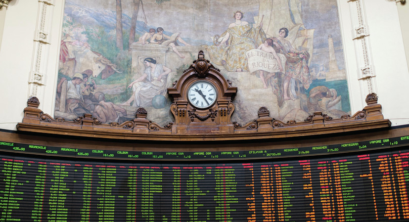 Santiago, Chile stock exchange: CORE