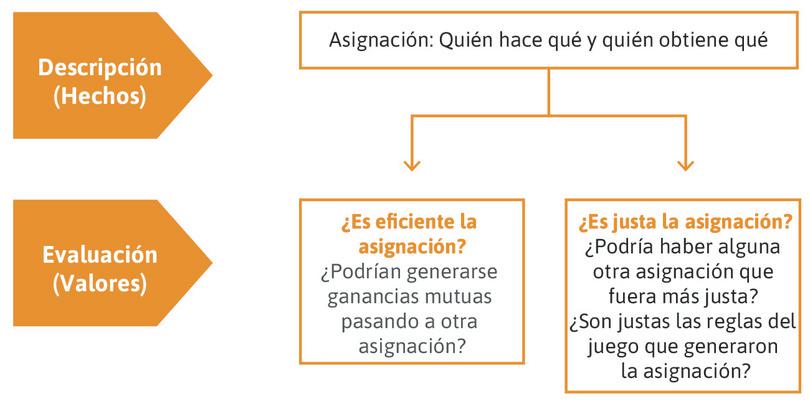 Eficiencia y justicia.

