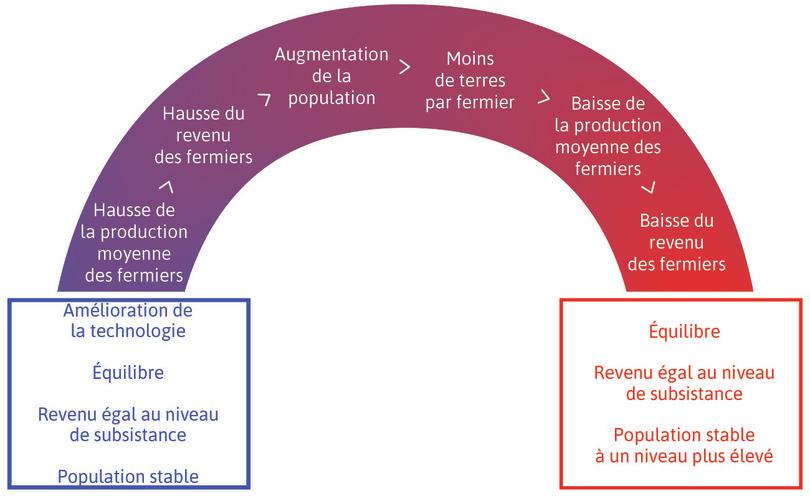 Modèle de Malthus : l’effet d’une amélioration de la technologie

