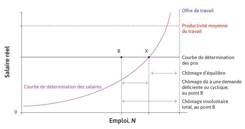 Marché du travail agrégé : chômages conjoncturel et d’équilibre.
