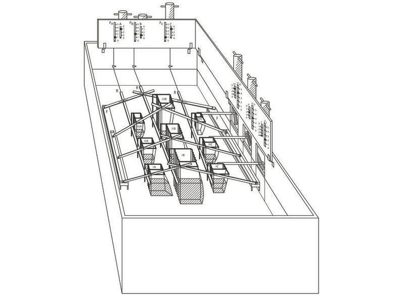 Il modello idraulico di equilibrio economico di Irving Fisher (1891).
